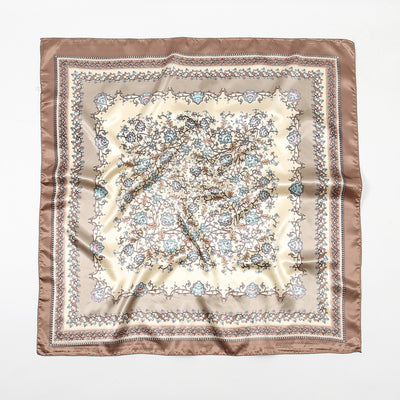 Pañuelo de Seda Artificial Estampado 90cm - Accesorio Versátil para Cualquier Ocasión - Image 9