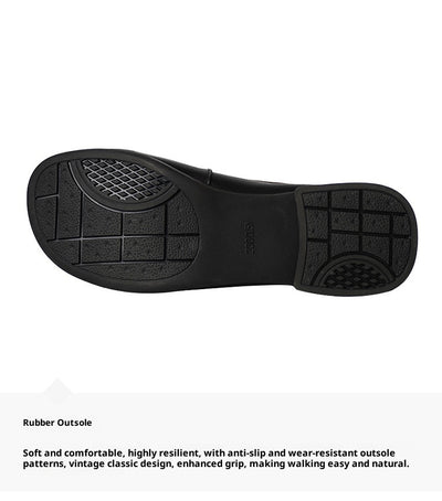 Zapatos Tipo Mocasín de Cuero Auténtico con Tacón Medio para Mujer - Image 8