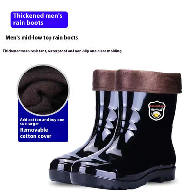 Botas de Lluvia Tácticas para Hombre con Forro Térmico y Suela Antideslizante - Image 14