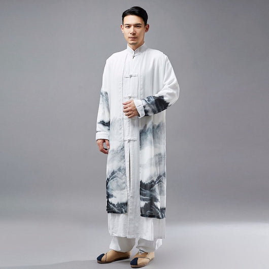 Túnica Hanfu Retro Estilo Tang Dinastía China para Hombre - Image 7