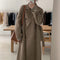 Abrigo de Lana Largo Elegante Doble Botonadura Oversize