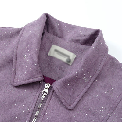 Chaqueta de Trabajo Estrellado con Costuras Reforzadas y Detalles Perforados - Image 3
