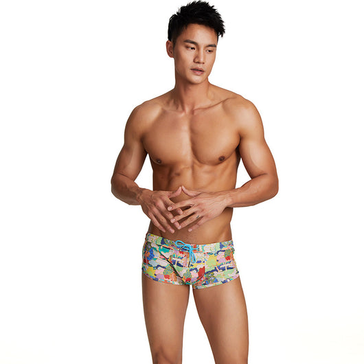 Bóxer de Baño Estampado Corte Bajo para Hombre - Image 2
