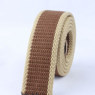 Cinturón Canvas con Hebilla Doble Calavera - Estilo Casual Versátil - Image 9