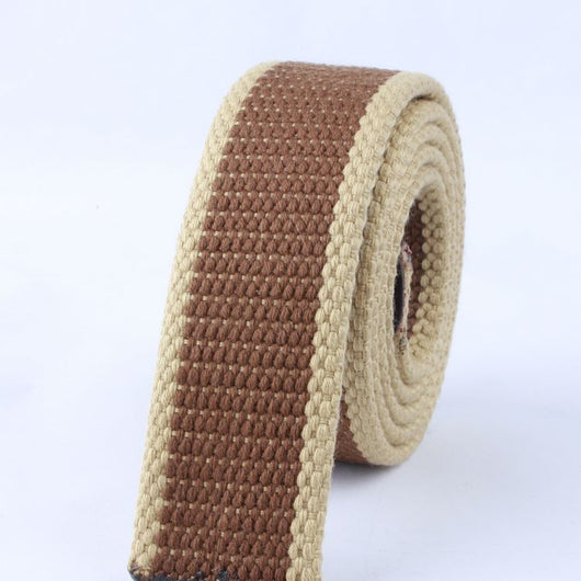 Cinturón Canvas con Hebilla Doble Calavera - Estilo Casual Versátil - Image 9