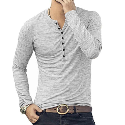 Camiseta Manga Larga Slim Fit para Hombre - Image 16