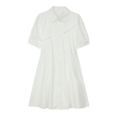 Vestido Azul Verano Suelto Ligero - Diseño Moderno con Detalles de Volantes - Image 2