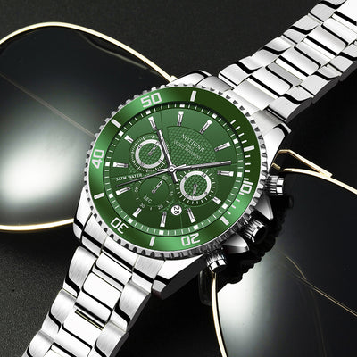 Reloj de Lujo Dorado para Hombre - Acero Inoxidable Resistente al Agua con Esfera Luminosa - Image 35