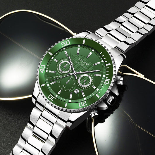 Reloj de Lujo Dorado para Hombre - Acero Inoxidable Resistente al Agua con Esfera Luminosa - Image 35