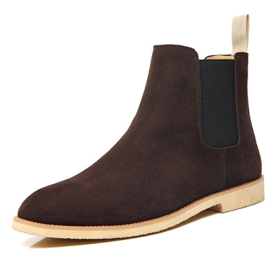 Botas Martin Punta Aguda de Cuero Nobuk para Hombre - Botines Altos Estilo Británico - Image 13
