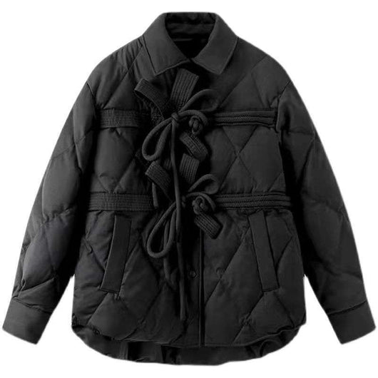 Chaqueta de Algodón Estilo Vintage Chino con Moño y Hebilla - Image 7