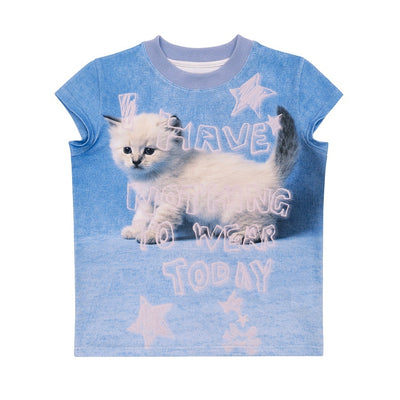 Blusa Estampada Cuello Redondo Ajustada para Mujer - Image 2