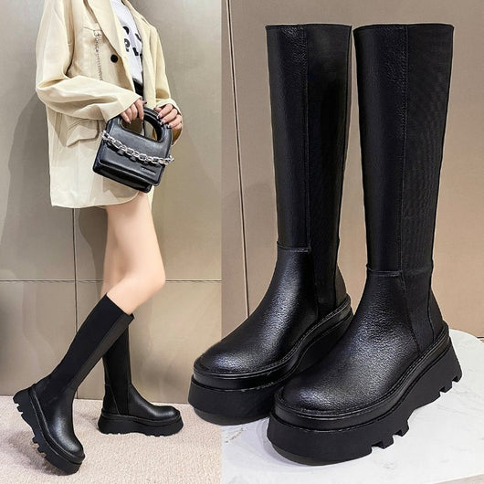 Botas Estilo Británico con Suela Gruesa y Caña Ajustada - Image 9
