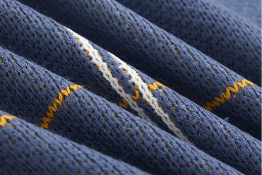 Suéter Holgado Azul para Hombre - Cuello Redondo Tejido Grueso - Image 19