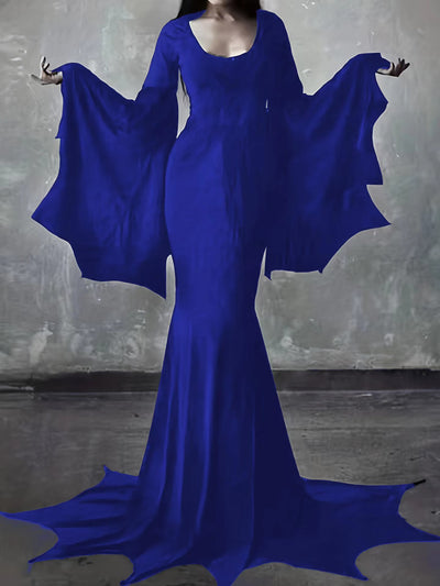 Vestido Gótico Retro con Mangas Murciélago para Mujer - Image 10
