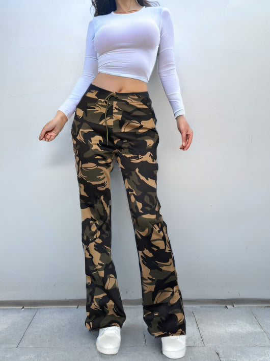 Pantalones Casuales con Abertura Lateral - Tendencia Street Wear para Mujer - Image 10