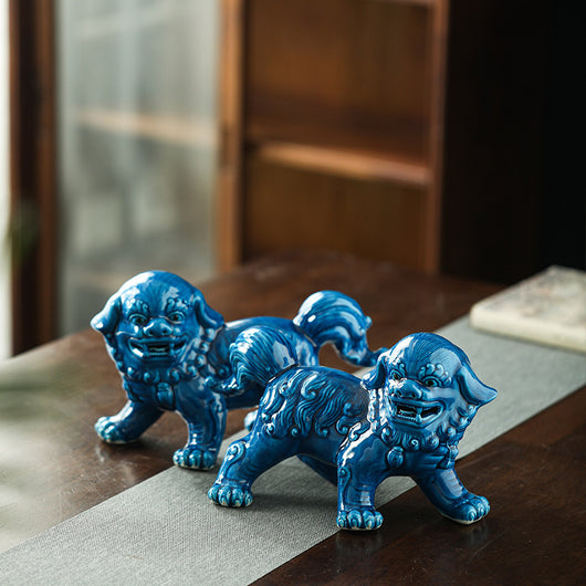 Ornamentos de León en Cerámica Refractaria para Feng Shui - Image 3
