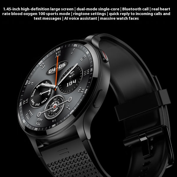 Reloj Inteligente LW77 con Llamadas por Bluetooth, Monitor de Frecuencia Cardíaca y Oxígeno