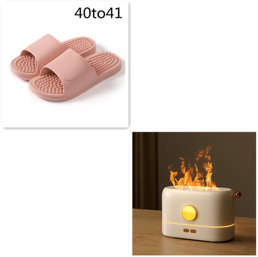 USB mosquito killer lamp with purple UV light and a white desktop humidifier with a simulated flame effect. - Image 10