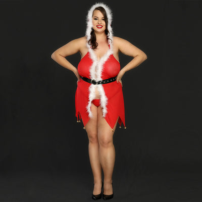 Disfraz Navideño Plus Size Rojo - Traje Cosplay Festivo - Image 6