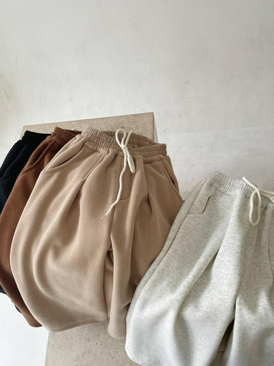 Pantalones Casuales Acolchados de Terciopelo Coreanos para Niños - Image 16