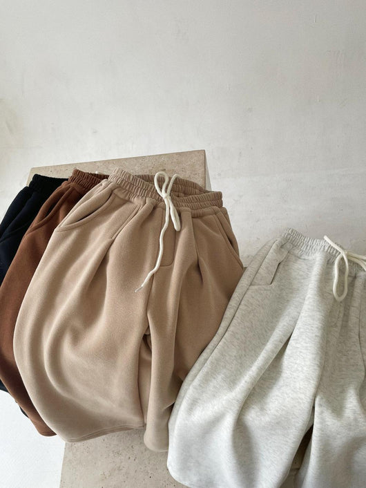 Pantalones Casuales Acolchados de Terciopelo Coreanos para Niños - Image 16