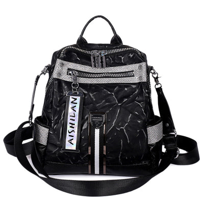 Mochila Estilo Occidental de Cuero Suave con Bandolera Ancha - Image 2