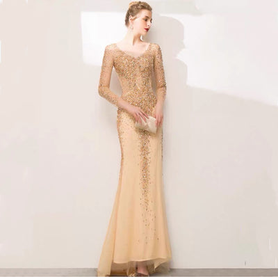Vestido de Noche Elegante con Cola de Pez - Image 12