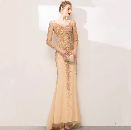 Vestido de Noche Elegante con Cola de Pez - Image 12