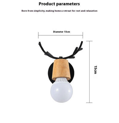 Lámpara de Pared Nórdica con Astas - Diseño Moderno Macaron para Pasillos - Image 10