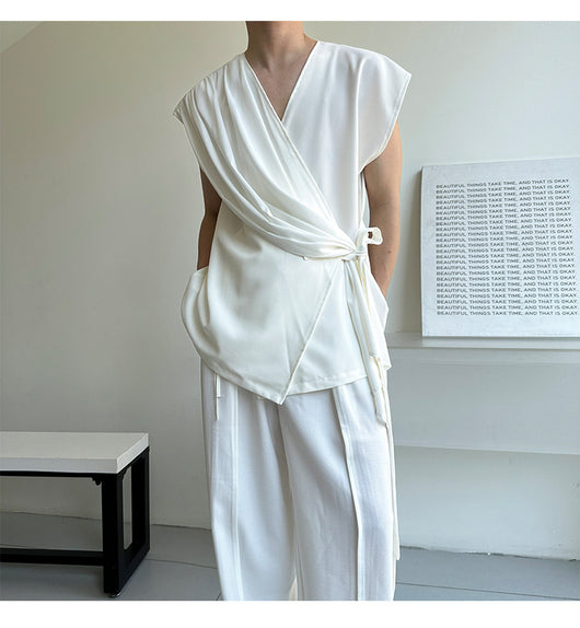 Blusa Minimalista Holgada sin Tirantes para Hombre y Mujer - Image 20