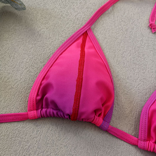 Traje de Baño Degradado con Detalles Cosidos y Tirantes Ajustables - Image 20