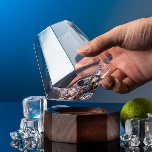 Copa de Vino Cristal Artesanal Tallada a Mano