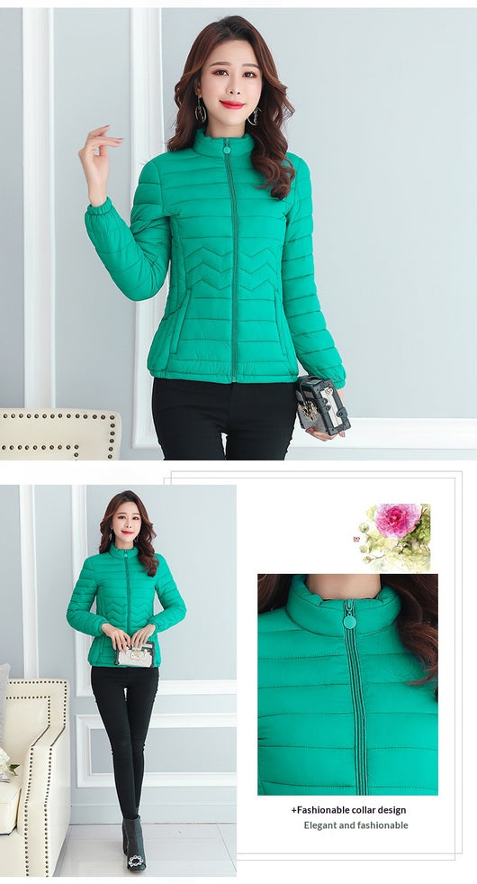 Abrigo Corto Slim Fit de Algodón Ligero para Mujer - Image 16