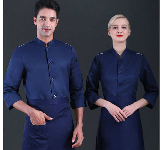 Uniforme Chef Profesional con Mangas de Tres Cuartos - Image 13