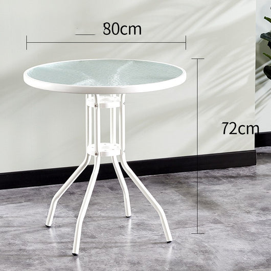 Conjunto de Mesa y Sillas Redonda para Balcón - Juego de Conversación Compacto - Image 15