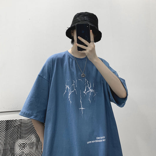 Camiseta Hombre Suelta Manga Corta - Diseño Moderno - Image 12