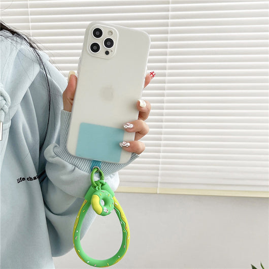 Funda Protectora para Celular con Donut de Silicona y Colgante - Image 2