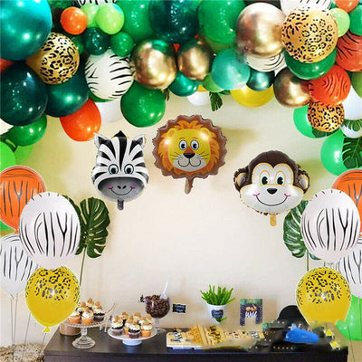 Juego de Globos Tigre Verde Oscuro para Fiestas