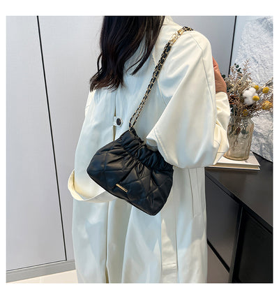 Bolso de Hombro con Cadena y Bordado de Diamantes para Mujer - Image 29
