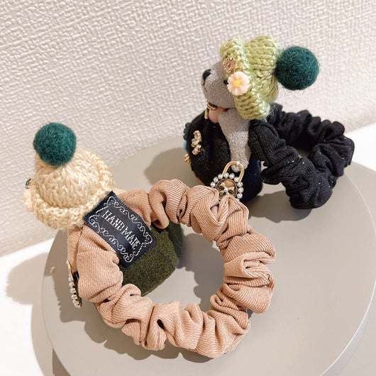 Pulsera Elástica Infantil Oso Corazón con Cristales Brillantes - Image 10