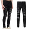 Jeans Slim Fit Elásticos Grises y Blancos para Hombre
