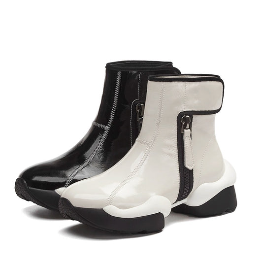 Botas de Invierno Talla Grande para Mujer con Tacón Robusto y Punta Redonda - Image 6