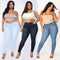 Pantalones Vaqueros Lápiz de Talle Alto con Elasticidad Premium para Mujeres Talla Grande