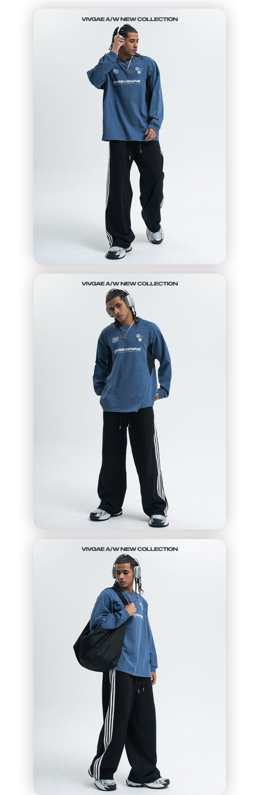 Camiseta Raglan Retro con Costuras Diseño para Hombre Otoño Invierno - Image 10