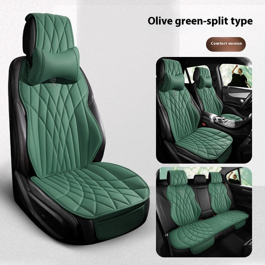 Funda de Asientos de Cuero Premium para Auto - Juego Completo 5 Plazas - Image 26