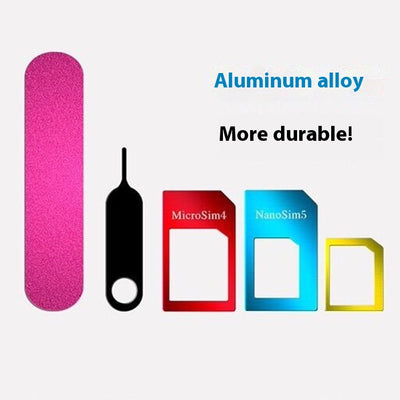 Adaptador de SIM de Aluminio - Set de 5 Piezas Convertidor Nano a Micro SIM - Image 5