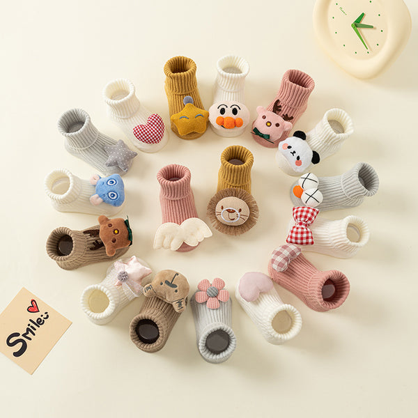 Calcetines Cómodos para Casa con Diseño Infantil - Antideslizantes y Transpirables
