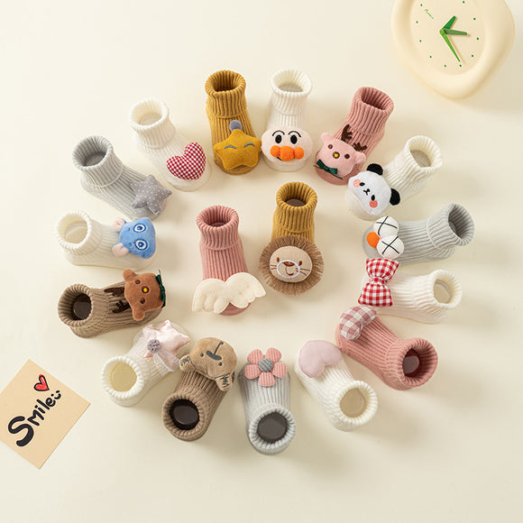 Calcetines Cómodos para Casa con Diseño Infantil - Antideslizantes y Transpirables