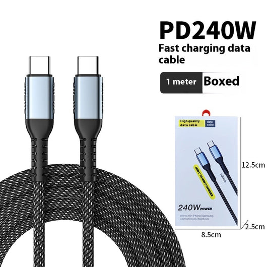 Cable de Carga Rápida 240W con Tejido Resistente - Image 8